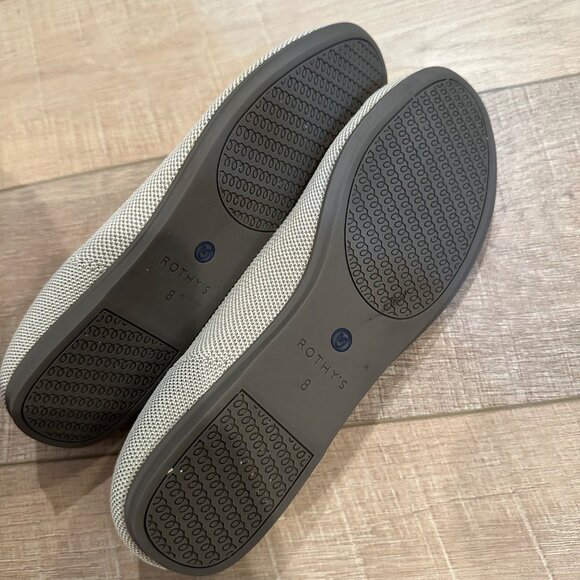 ROTHY'S WOMENS CREAM FLAT SLIP ON SHOES SIZE 8 - Picture 5 of 9